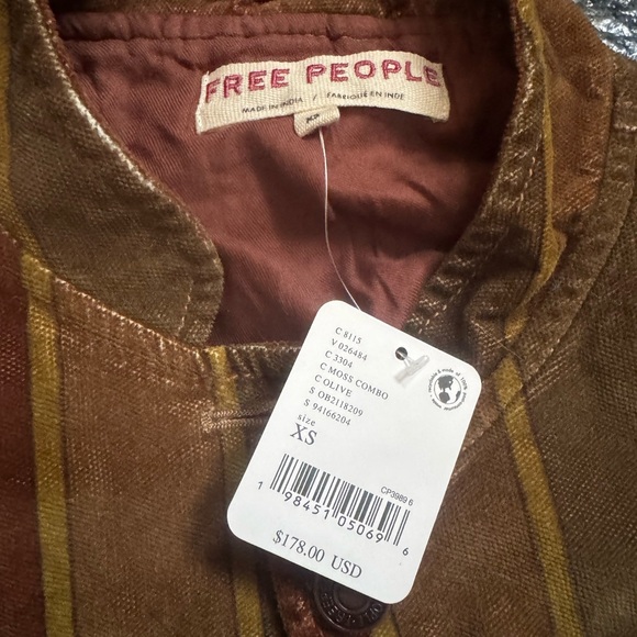 Free People Multicolor Striped Jacket - Picture 2 of 2